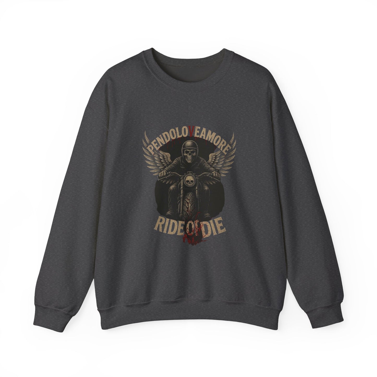 Ride or Die Motorcycle Sweatshirt - Stylish Unisex Crewneck for Bikers