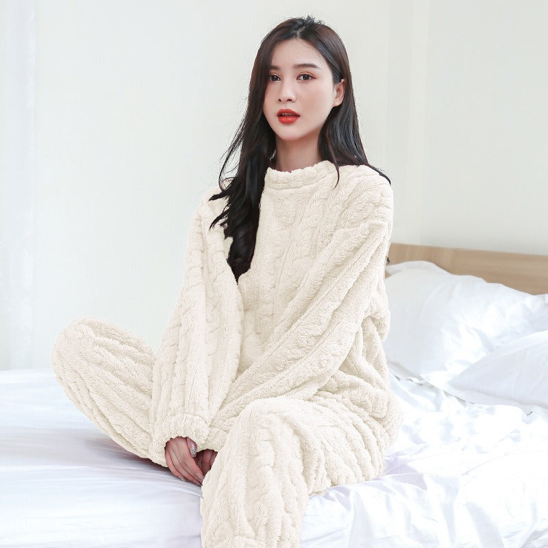 Women's Plush Coral Velvet Pajamas