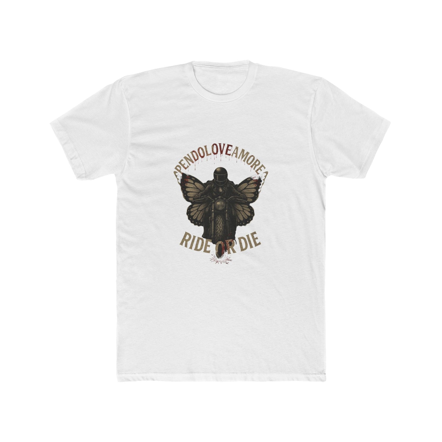Ride or Die Pendoloveamore Unisex Cotton Crew Tee – Vintage Style Graphic T-Shirt