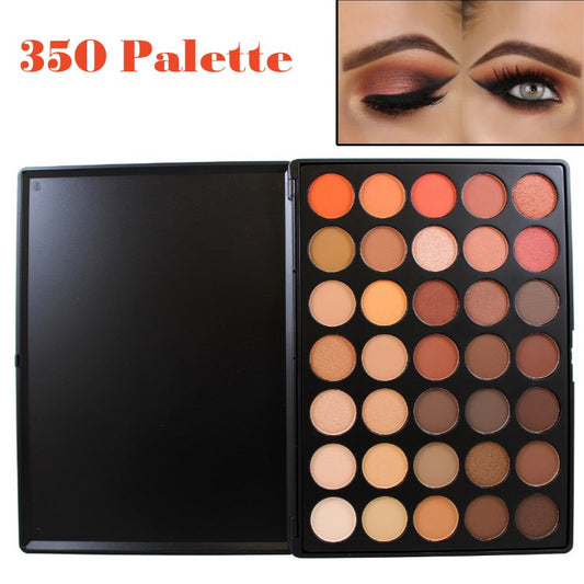 Professional 35 Color Eyeshadow Palette, Earth Warm Colors and Shimmer Matte Eyeshadows