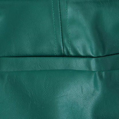 Straight cut  Leather Suit Skirt