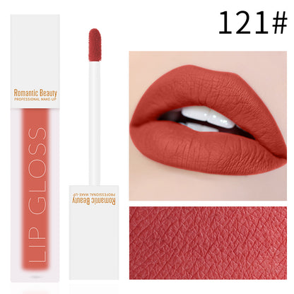 Velvet Matte Lip Glaze Non-Stick Lip Gloss by Romantic Beauty