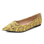 Serpentina Snake-Print Pointed-Toe Slip-On Flats