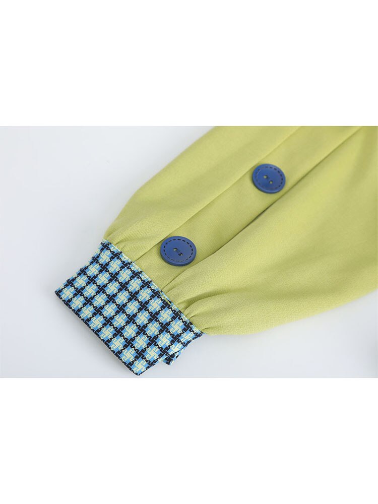 Women's  Harajuku Chic Mixed Fabric Shirt