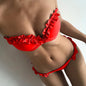 Flirty Ruffle Edge Bandeau Bikini Set – Multiple Colors