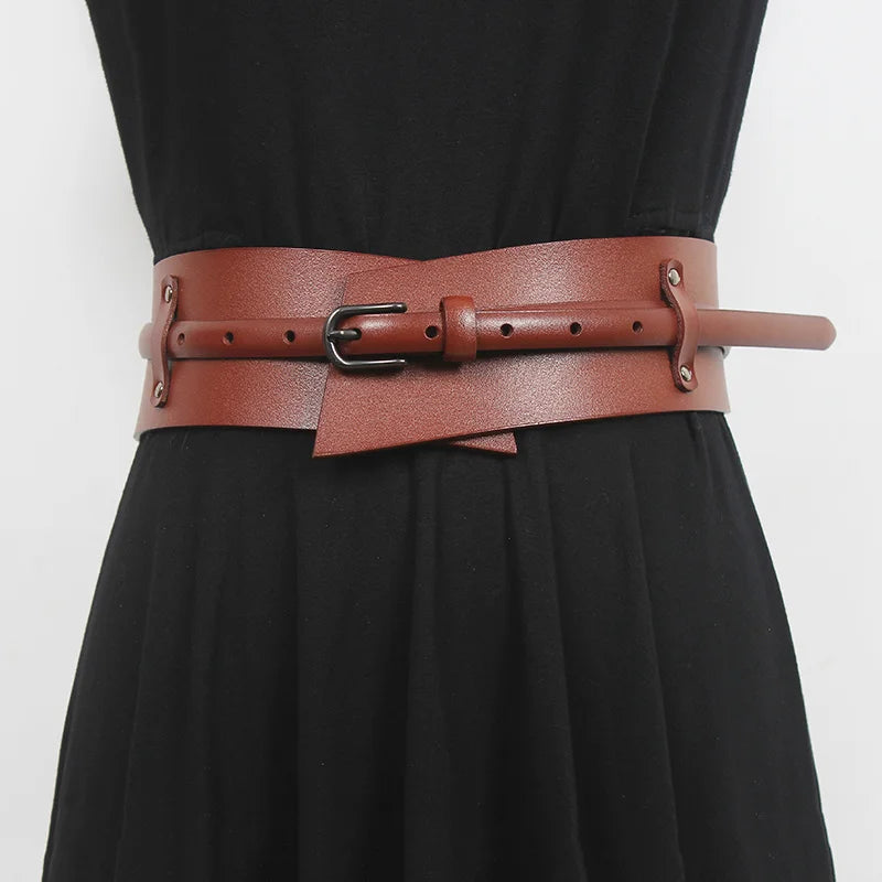 Fashionable Camel Leather Belt