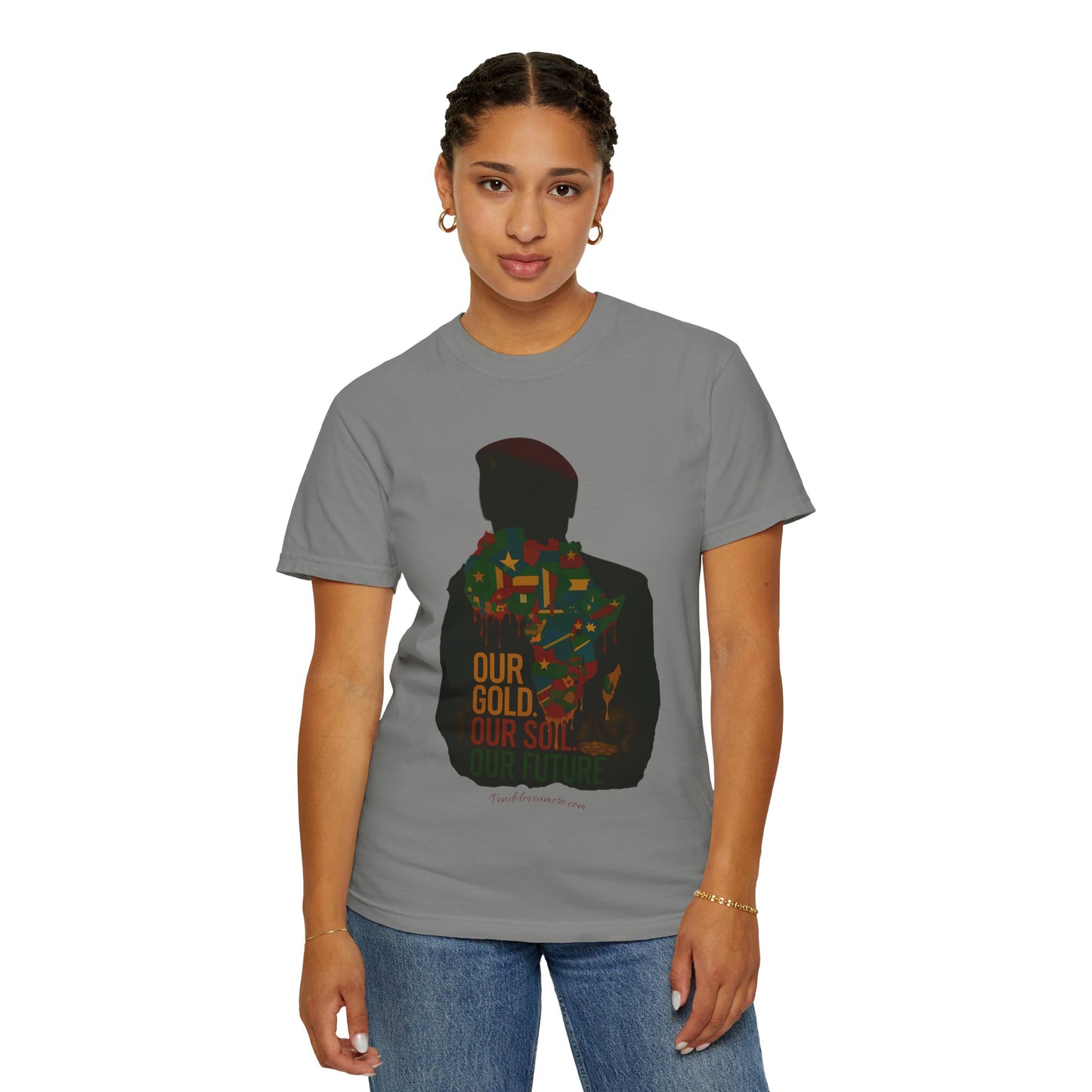 Ibrahim Traoré Unisex Garment-Dyed T-Shirt - Celebrate Heritage and Unity