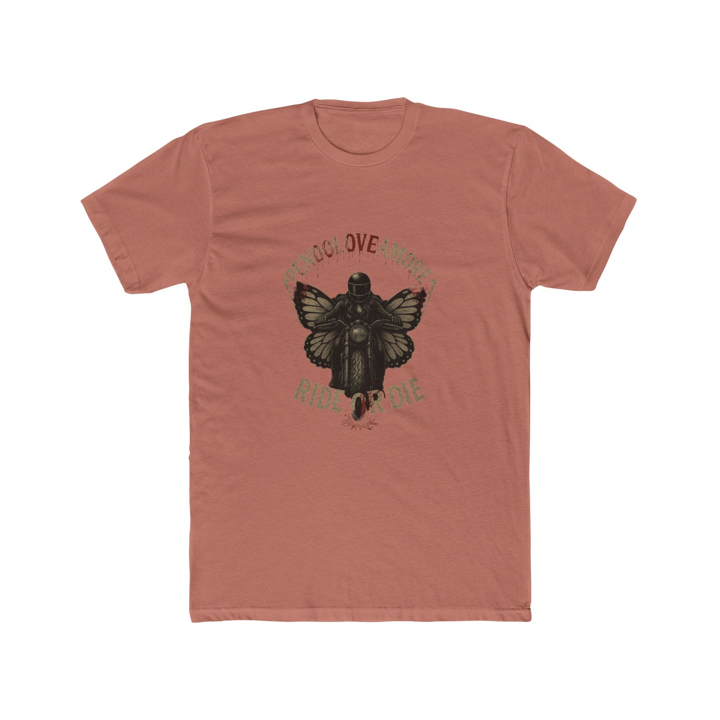 Ride or Die Pendoloveamore Unisex Cotton Crew Tee – Vintage Style Graphic T-Shirt