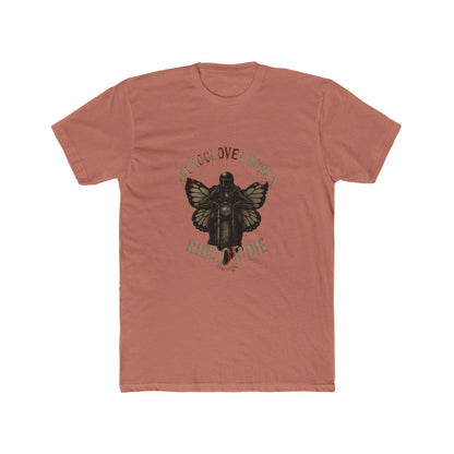 Ride or Die Pendoloveamore Unisex Cotton Crew Tee – Vintage Style Graphic T-Shirt