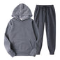 Women's Oversized 2 Piece Set Hooded Fleece Tracksuit in Multiple Colors Selection