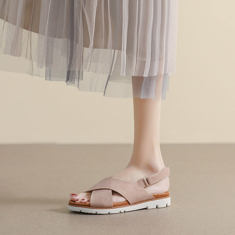 Sierra Criss-Cross Slingback Sandals