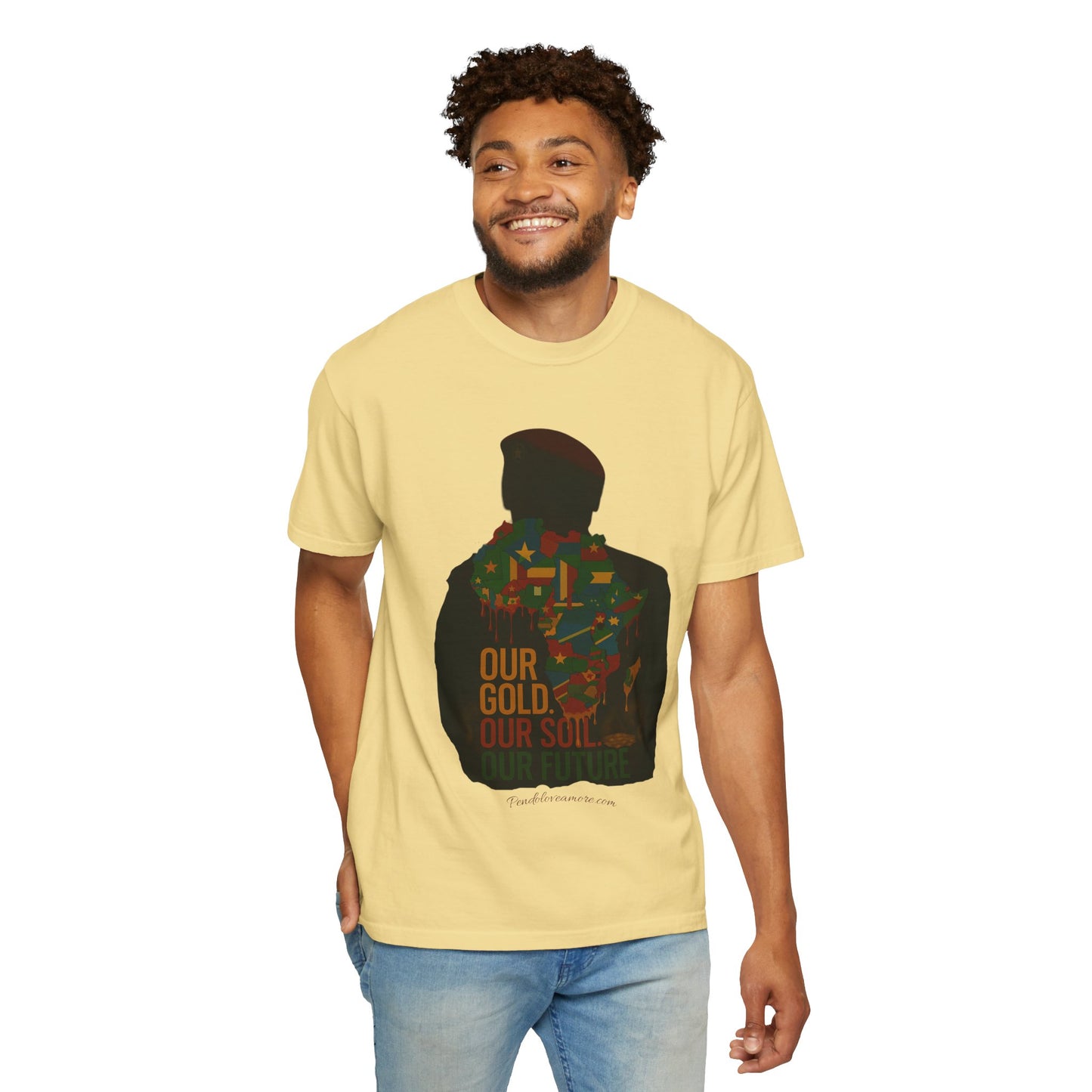 Ibrahim Traoré Unisex Garment-Dyed T-Shirt - Celebrate Heritage and Unity