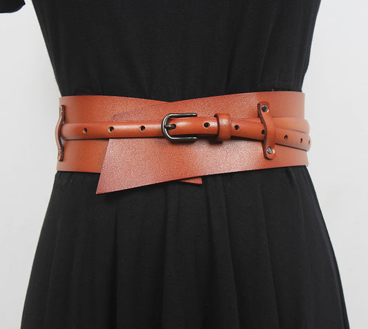 Fashionable Camel Leather Belt