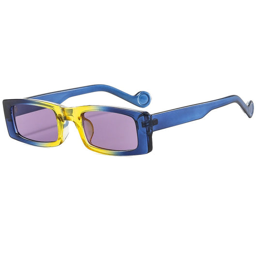 Colorful Fashion Forward Narrow Frame Sunglasses for Ladies