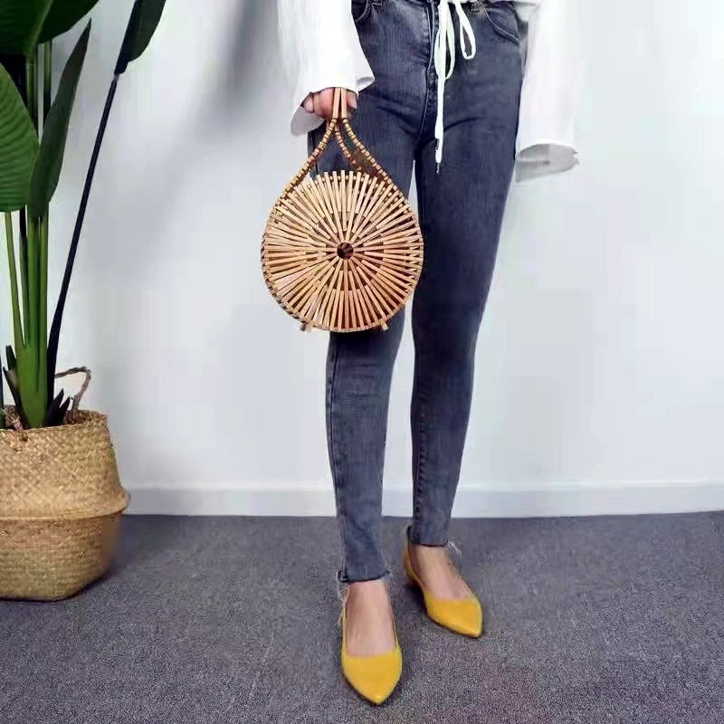 Woven Bali Bamboo Clutch Bag