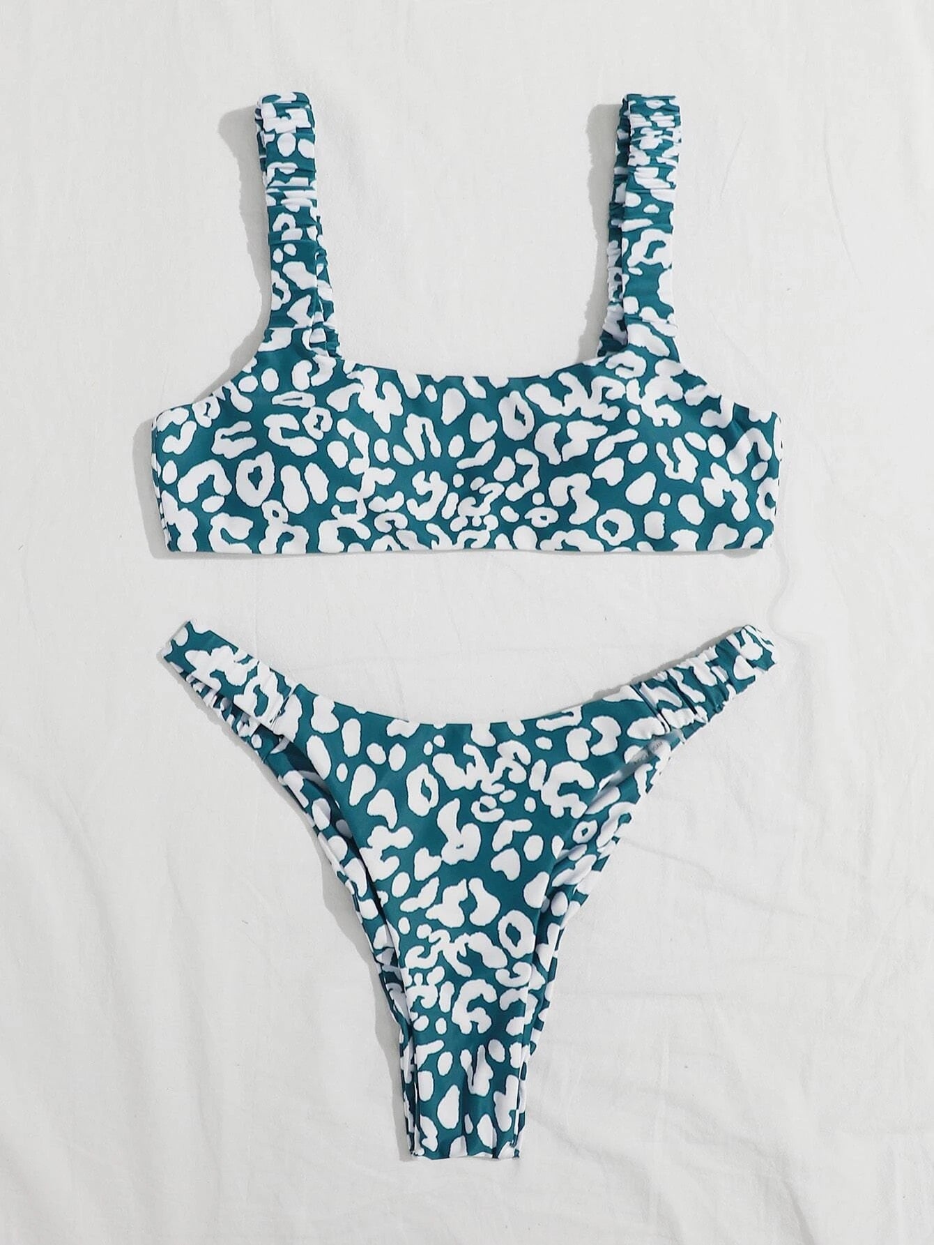 Retro Bloom High-Cut Bikini Set