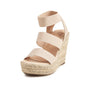Soleil Elastic Strap Espadrille Wedges