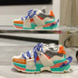 Stylish Woman Chunky Sneakers, Mixed Colors