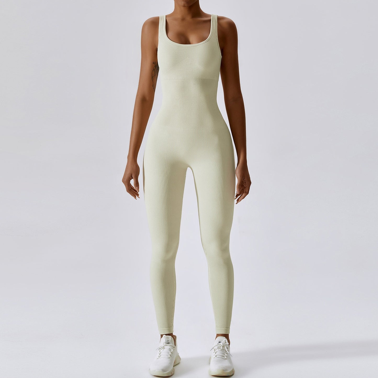 Seamless One-piece Spandex Yoga Suit in Multiple Colors