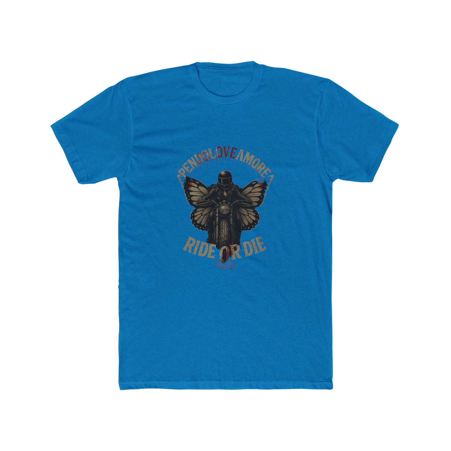 Ride or Die Pendoloveamore Unisex Cotton Crew Tee – Vintage Style Graphic T-Shirt