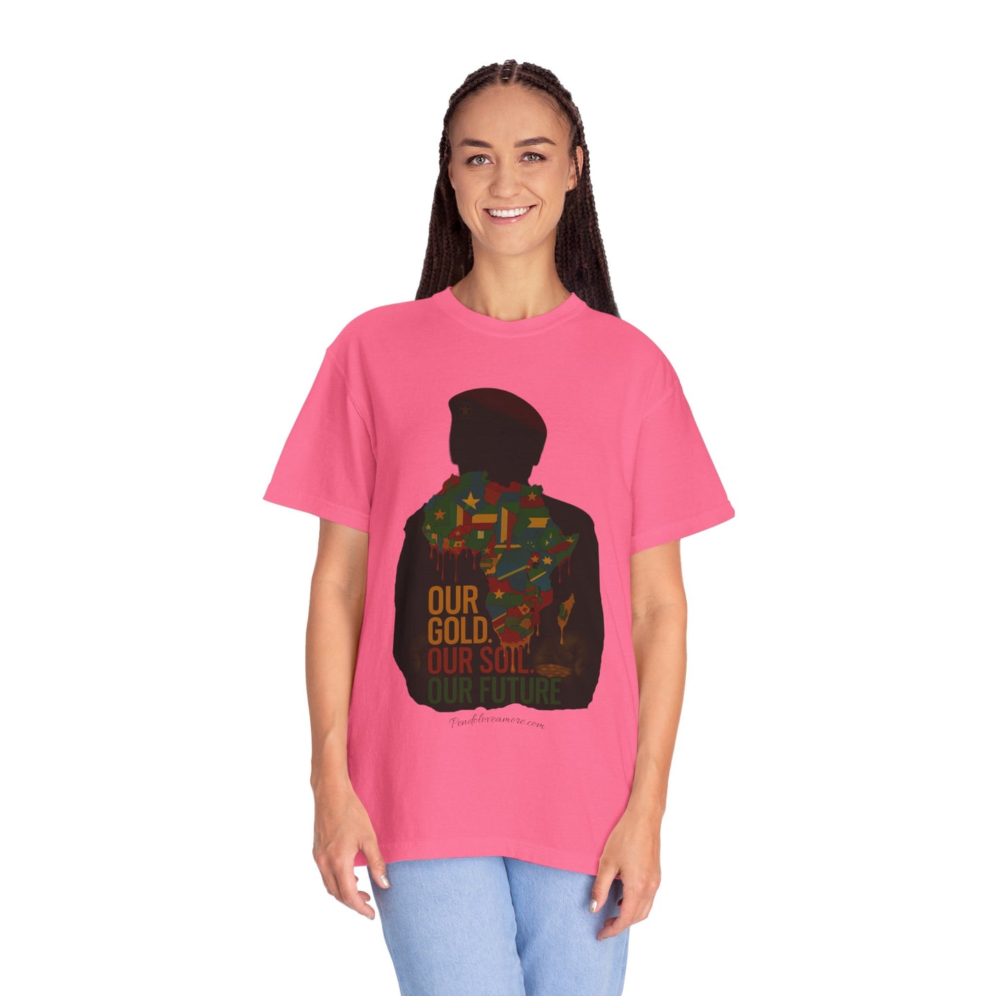 Ibrahim Traoré Unisex Garment-Dyed T-Shirt - Celebrate Heritage and Unity