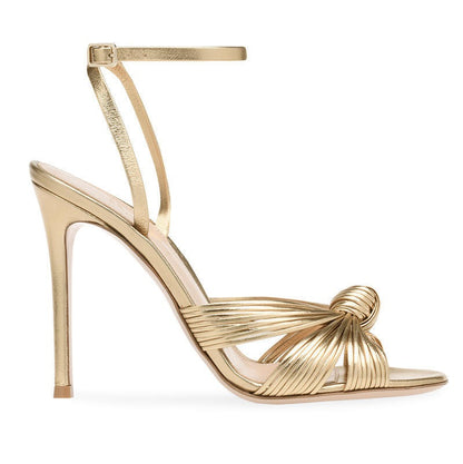 Golden Luxe Jeweled Stiletto Sandals