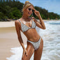 Strappy Luxe Print Bikini Set – Bold & Minimal