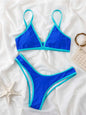 ColorPop Contrast Trim Bikini Set