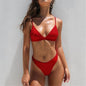 Sun-Kissed Triangle Bikini Set – Multiple Colors