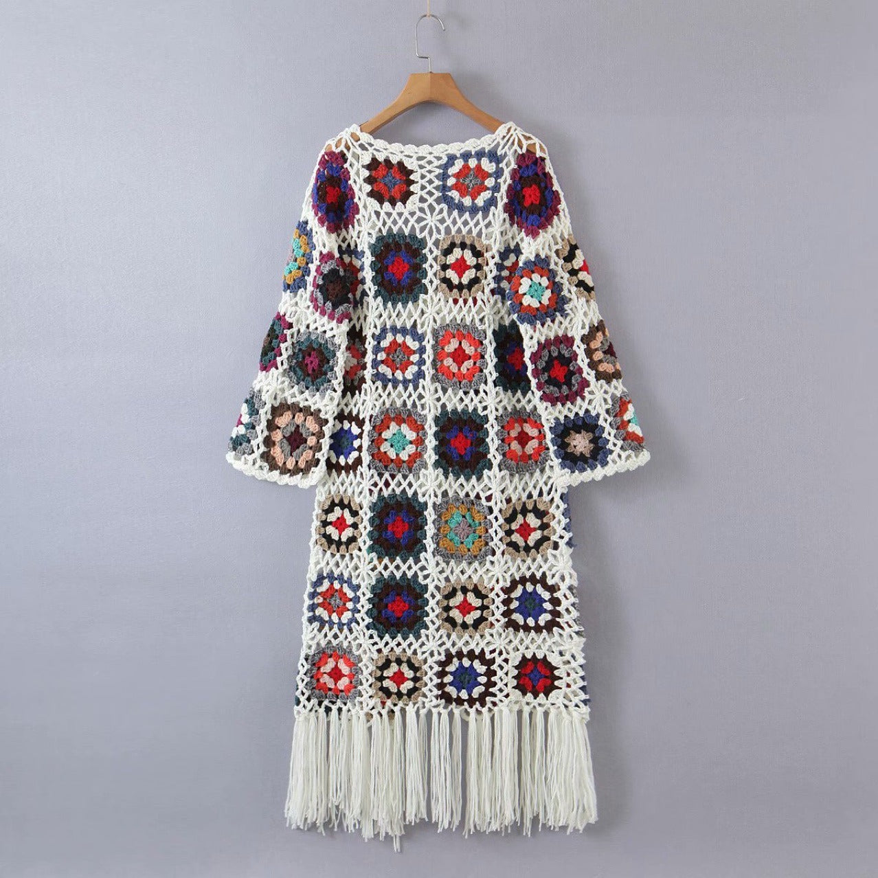 Women's Ethnic Style long Sleeve Knit Cardigan