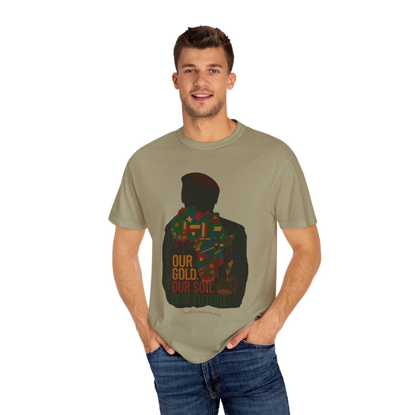 Ibrahim Traoré Unisex Garment-Dyed T-Shirt - Celebrate Heritage and Unity
