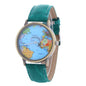 Global Travel By Plane Map Watches