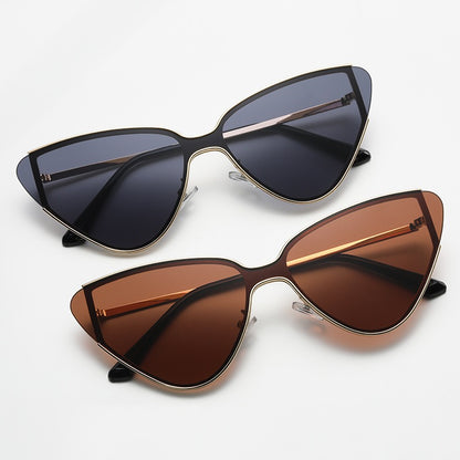 Large Frame Cat Eye Retro Sunglasses for Women