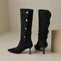 Slouch & Sleek Pointed-Toe Stiletto Boots