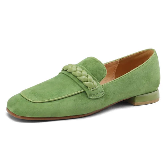 Montgomery Braided Kid-Suede Loafers