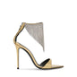 "Starlight Fringe Stiletto Heels – Gold & Black"