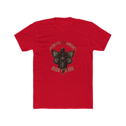 Ride or Die Pendoloveamore Unisex Cotton Crew Tee – Vintage Style Graphic T-Shirt