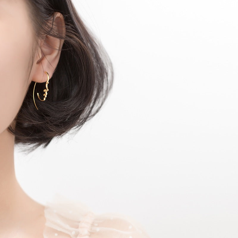 Japanese Style Designer Earrings for Women in Silver  and Gold