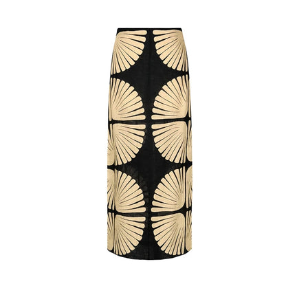 Shell Print Swimwear & Skirt Set – Coastal Luxe Edition