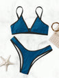 ColorPop Contrast Trim Bikini Set