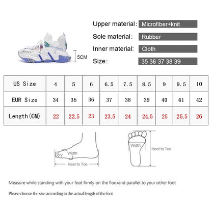 Women's Lightweight Platform Sneakers