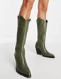 Knee High Cowhide Chic Western Boots – Multiple Colors