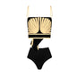 Shell Print Swimwear & Skirt Set – Coastal Luxe Edition
