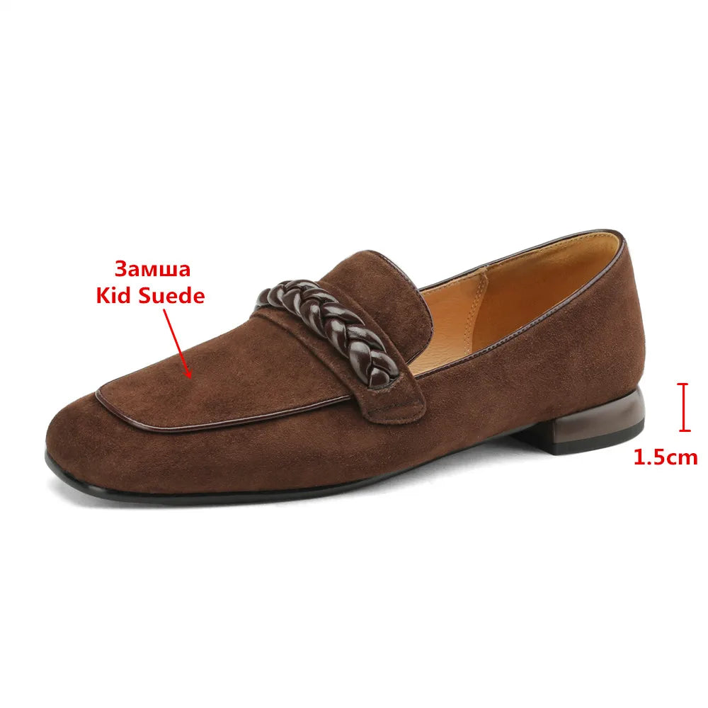Montgomery Braided Kid-Suede Loafers