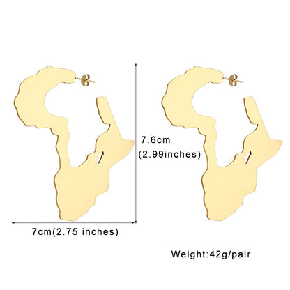 Africa Stainless Steel  Earrings