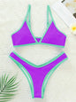 ColorPop Contrast Trim Bikini Set
