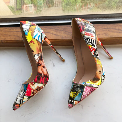 Editorial Collage Stiletto Pumps