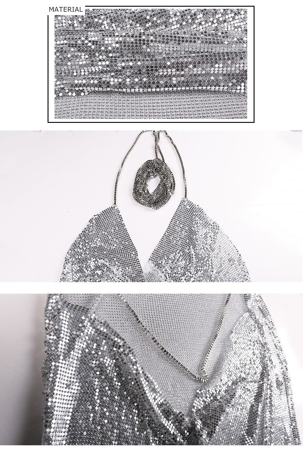 Gold and Silver  Chainmail Mini Dresses