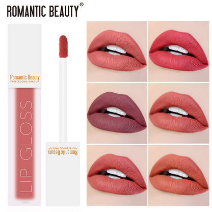 Velvet Matte Lip Glaze Non-Stick Lip Gloss by Romantic Beauty