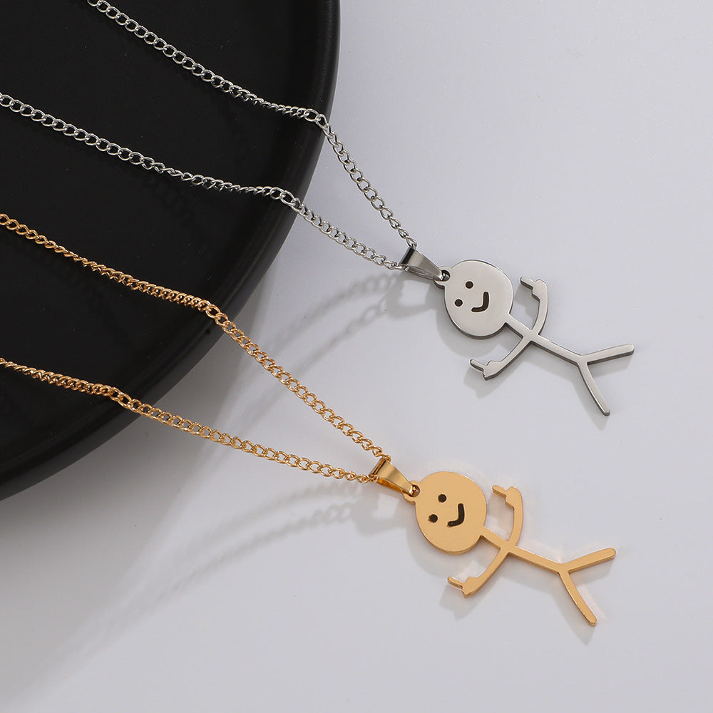 "The Middle Finger" Stainless Steel Necklace